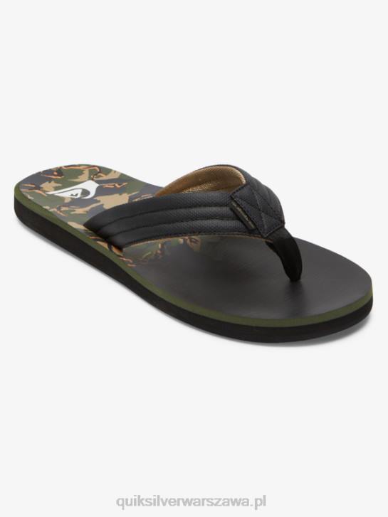 mężczyźni Quiksilver sandały z rzeźbionym wzorem 4DBV613 zielony 1