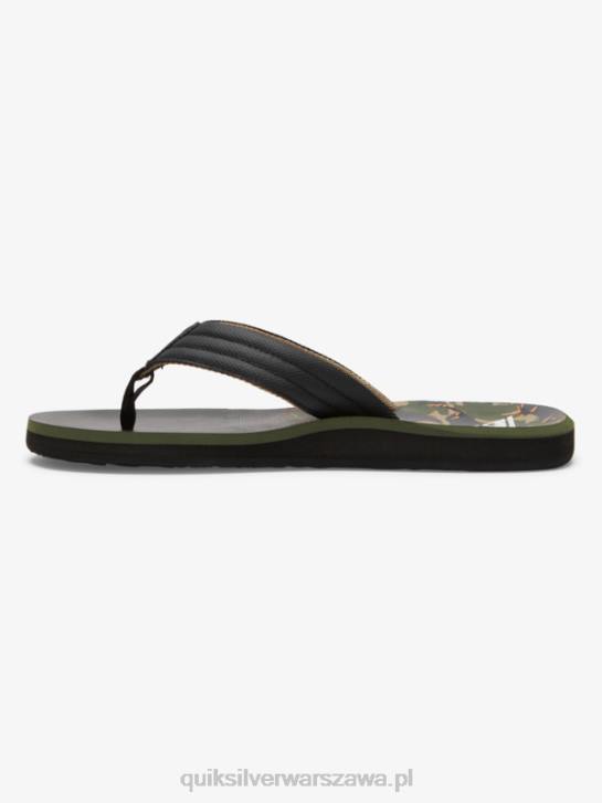 mężczyźni Quiksilver sandały z rzeźbionym wzorem 4DBV613 zielony 1
