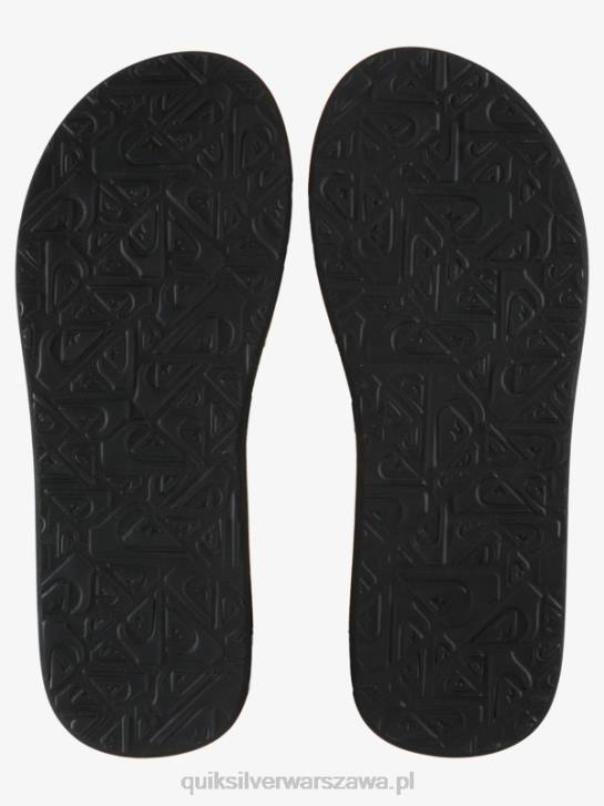 mężczyźni Quiksilver sandały z rzeźbionym wzorem 4DBV614 czarny/zielony/szary