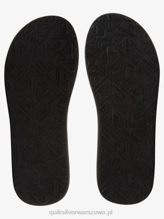 mężczyźni Quiksilver sandały z rzeźbionym wzorem 4DBV615 czarny/niebieski/szary