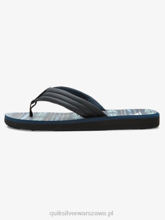mężczyźni Quiksilver sandały z rzeźbionym wzorem 4DBV616 niebiesko-czarny