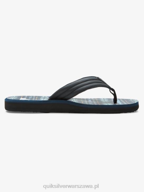 mężczyźni Quiksilver sandały z rzeźbionym wzorem 4DBV616 niebiesko-czarny