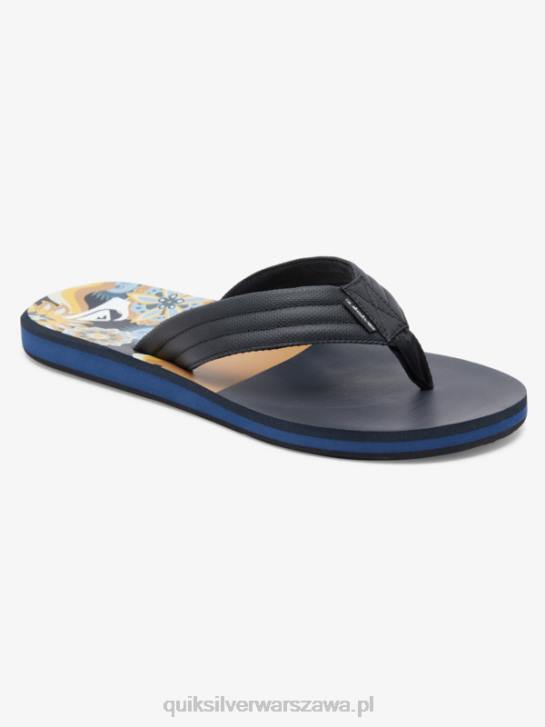 mężczyźni Quiksilver sandały z rzeźbionym wzorem 4DBV617 brązowy 1