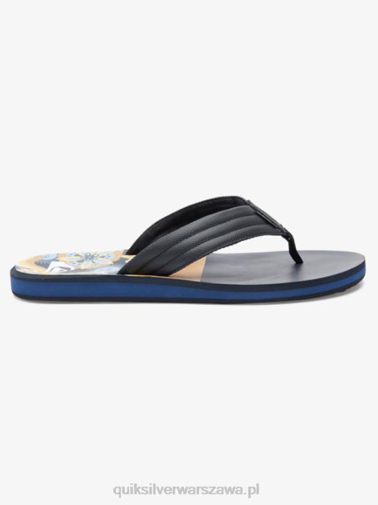 mężczyźni Quiksilver sandały z rzeźbionym wzorem 4DBV617 brązowy 1
