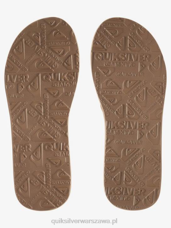 mężczyźni Quiksilver sandały z zamszowej skóry Carver 4DBV1633 jasnobrązowy - stały