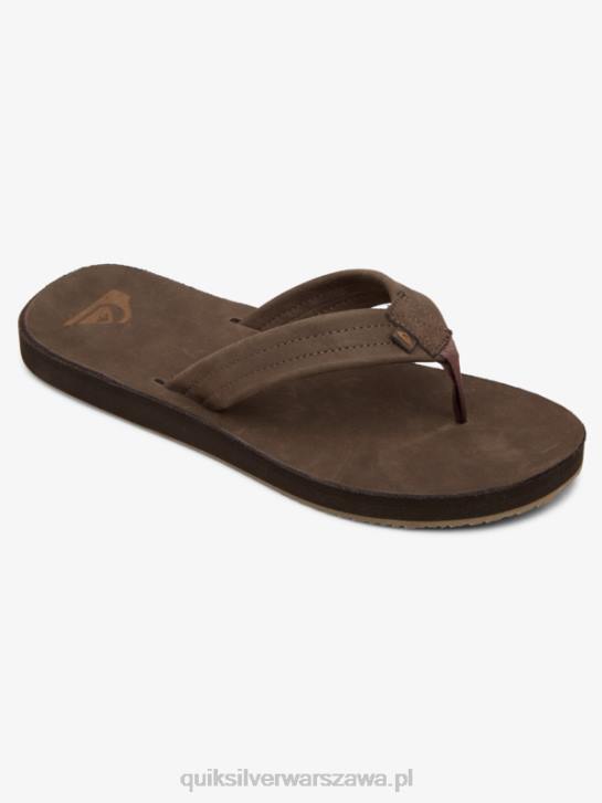 mężczyźni Quiksilver skórzane sandały Erreka 4DBV1185 brązowy