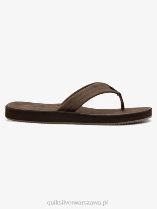 mężczyźni Quiksilver skórzane sandały Erreka 4DBV1185 brązowy