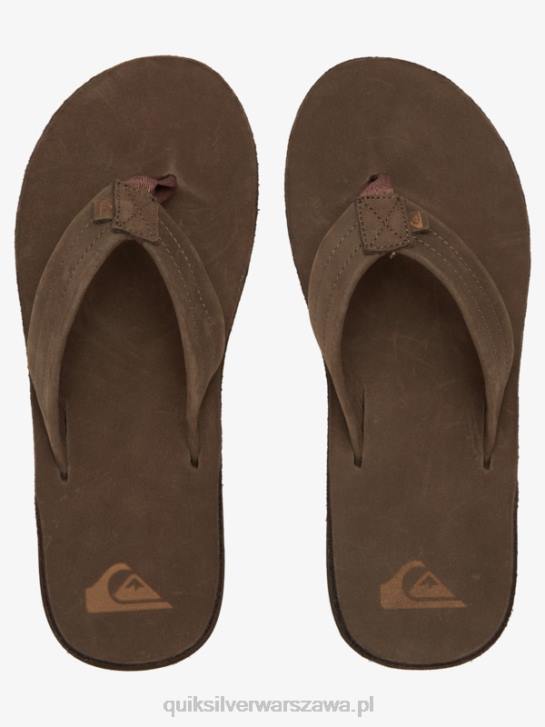 mężczyźni Quiksilver skórzane sandały Erreka 4DBV1185 brązowy