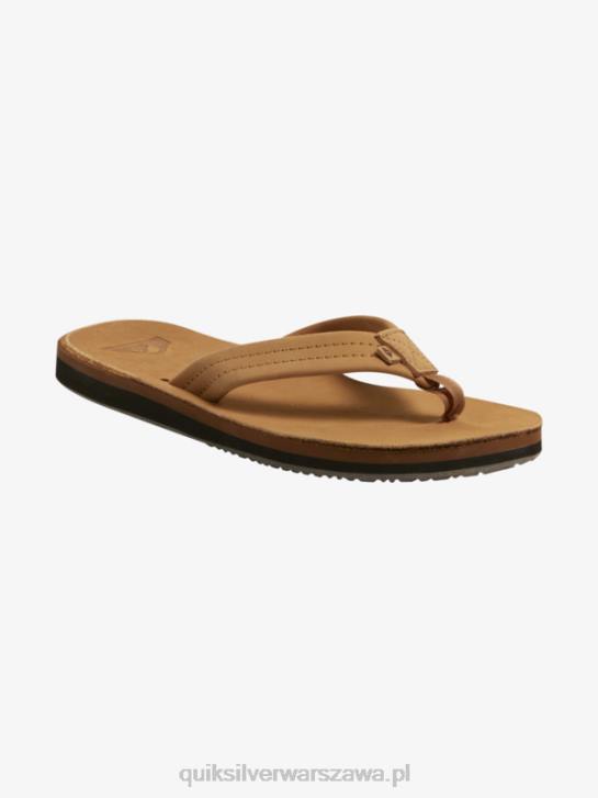 mężczyźni Quiksilver skórzane sandały Erreka 4DBV1185 brązowy