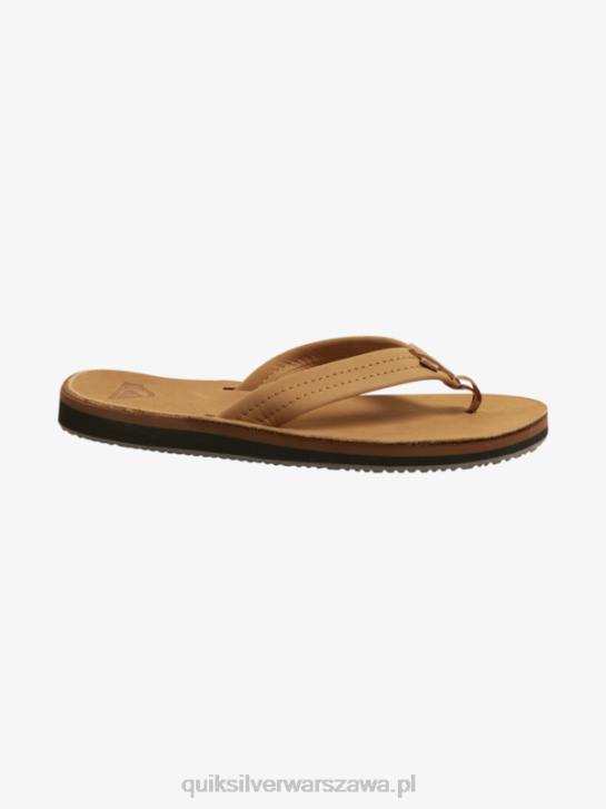 mężczyźni Quiksilver skórzane sandały Erreka 4DBV1185 brązowy