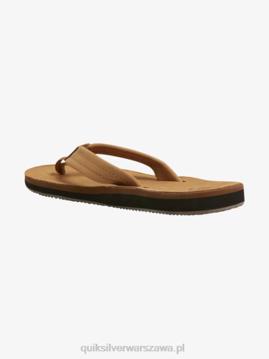 mężczyźni Quiksilver skórzane sandały Erreka 4DBV1185 brązowy
