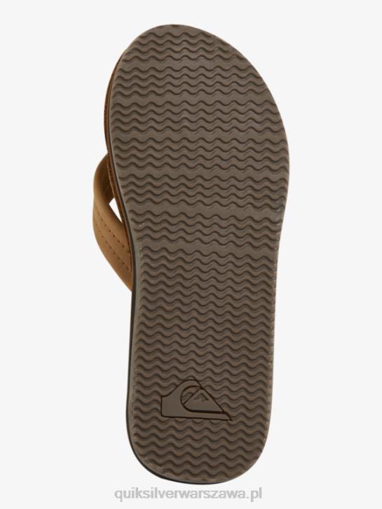 mężczyźni Quiksilver skórzane sandały Erreka 4DBV1185 brązowy
