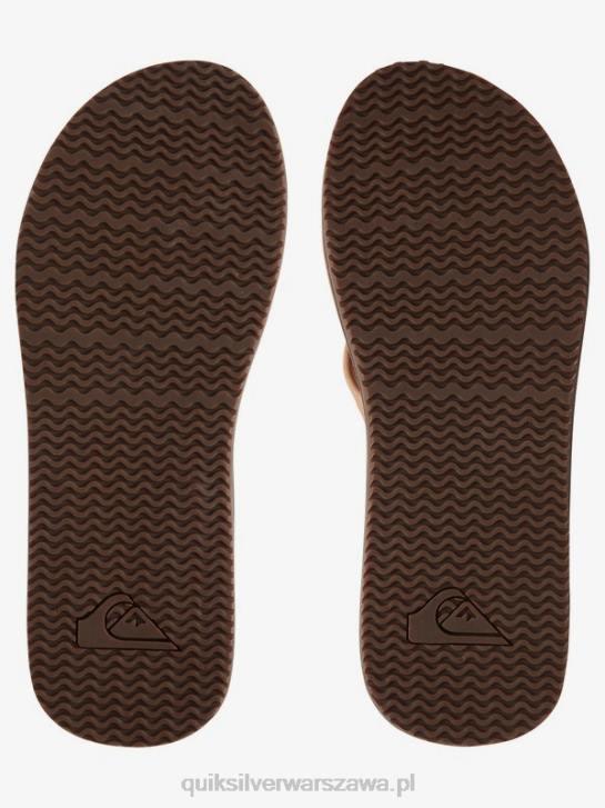 mężczyźni Quiksilver skórzane sandały Erreka 4DBV1186 jasnobrązowy - stały