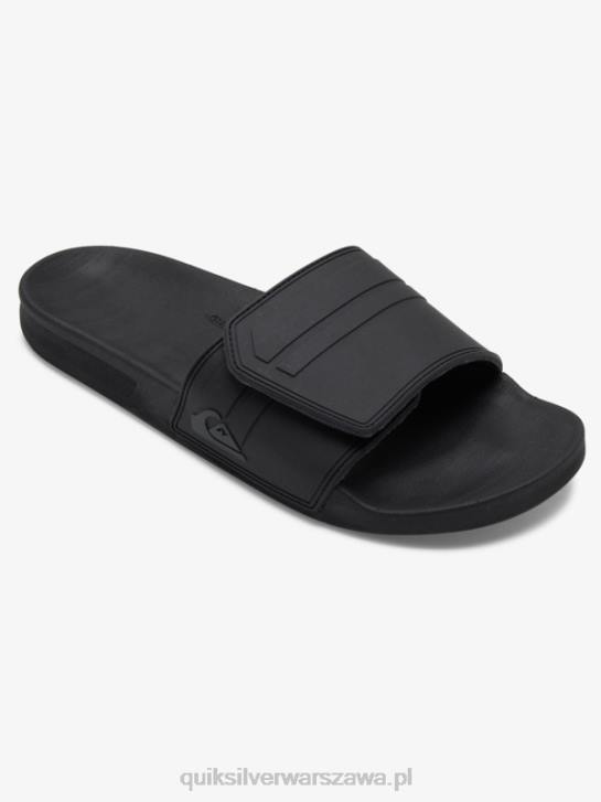 mężczyźni Quiksilver suwaki regulacji rivi slide 4DBV1016 czarny szary