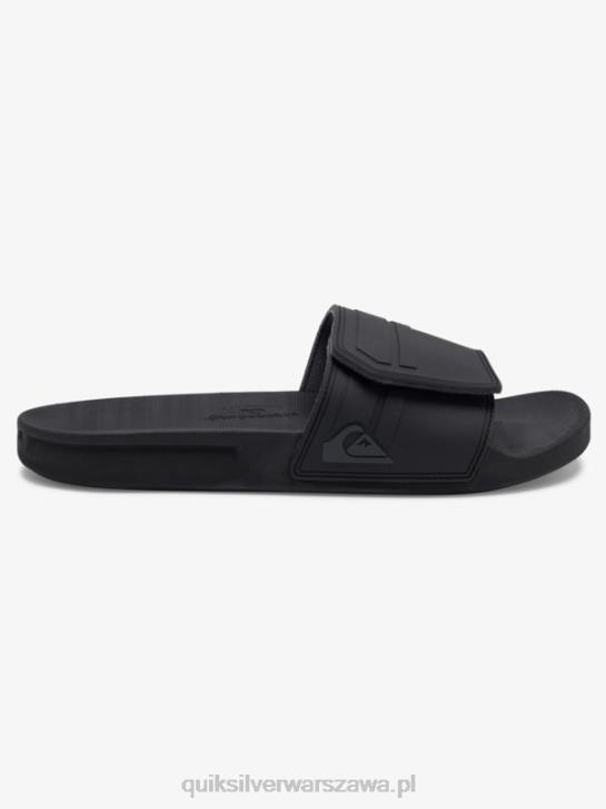 mężczyźni Quiksilver suwaki regulacji rivi slide 4DBV1016 czarny szary