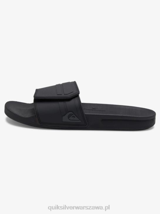 mężczyźni Quiksilver suwaki regulacji rivi slide 4DBV1016 czarny szary