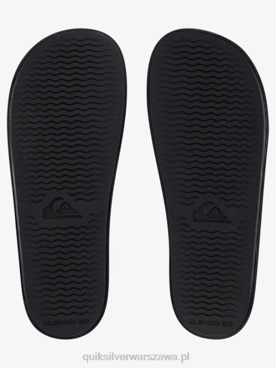 mężczyźni Quiksilver suwaki regulacji rivi slide 4DBV1016 czarny szary