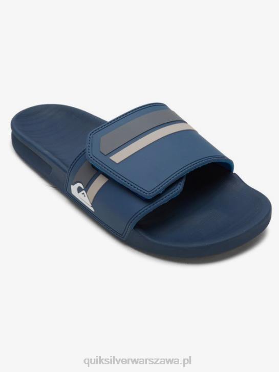 mężczyźni Quiksilver suwaki regulacji rivi slide 4DBV1018 niebiesko szary