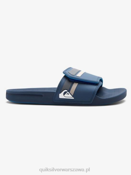 mężczyźni Quiksilver suwaki regulacji rivi slide 4DBV1018 niebiesko szary