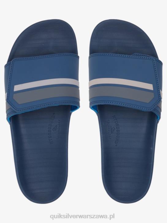 mężczyźni Quiksilver suwaki regulacji rivi slide 4DBV1018 niebiesko szary