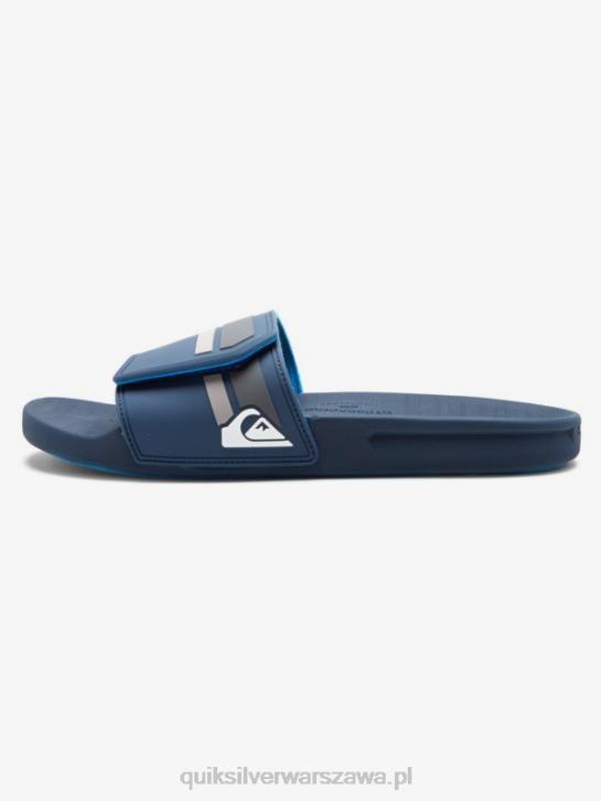 mężczyźni Quiksilver suwaki regulacji rivi slide 4DBV1018 niebiesko szary