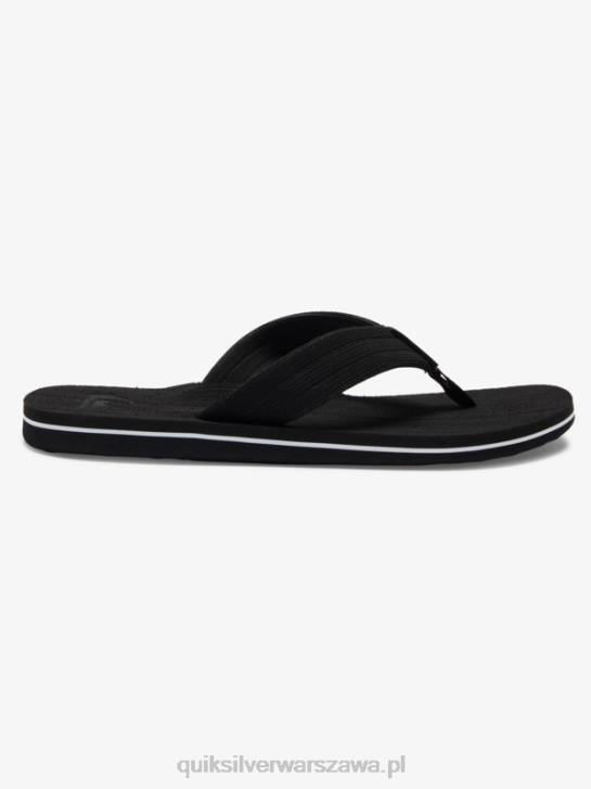 mężczyźni Quiksilver wygodne sandały molokai 4DBV1249 czarny biały