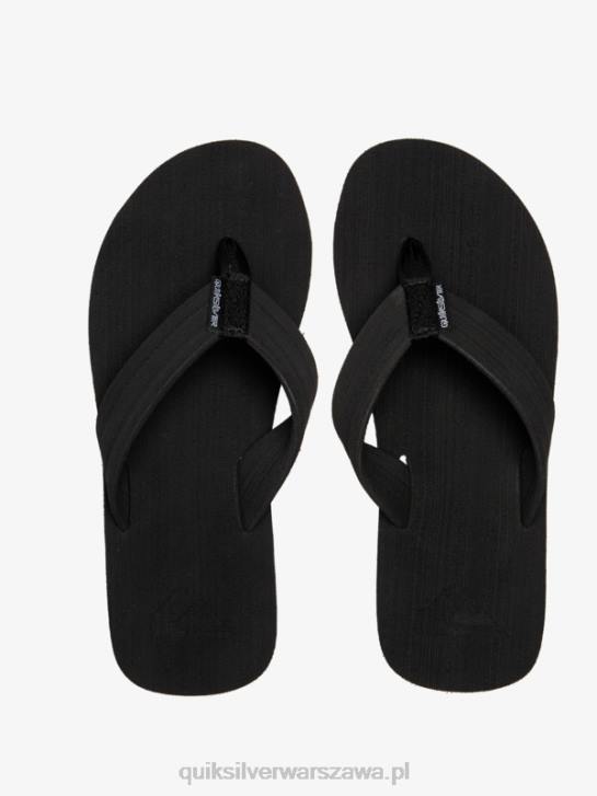 mężczyźni Quiksilver wygodne sandały molokai 4DBV1249 czarny biały