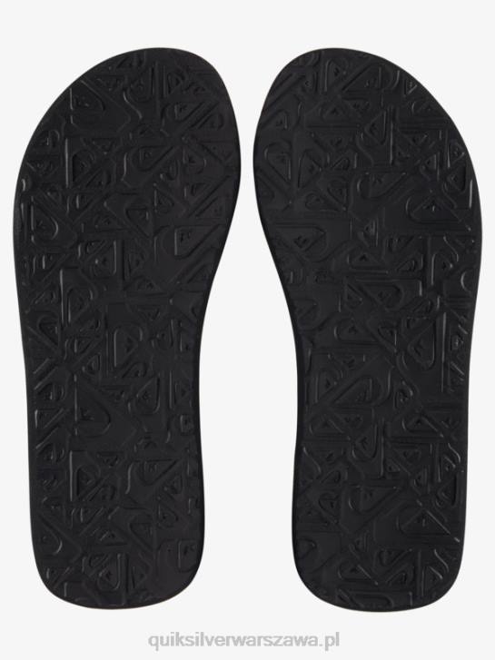 mężczyźni Quiksilver wygodne sandały molokai 4DBV1249 czarny biały