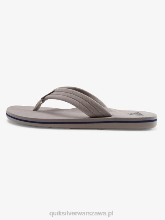mężczyźni Quiksilver wygodne sandały molokai 4DBV1250 szaro-biały