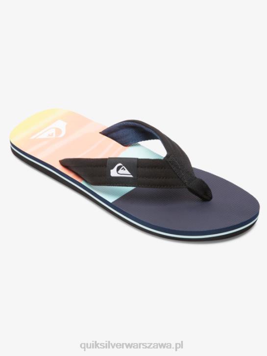 mężczyźni Quiksilver wygodne sandały molokai 4DBV1832 czarno-niebieski