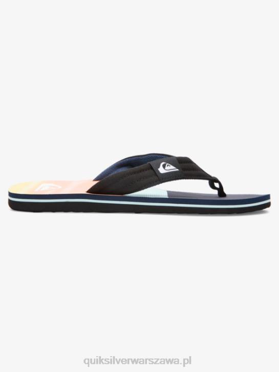 mężczyźni Quiksilver wygodne sandały molokai 4DBV1832 czarno-niebieski