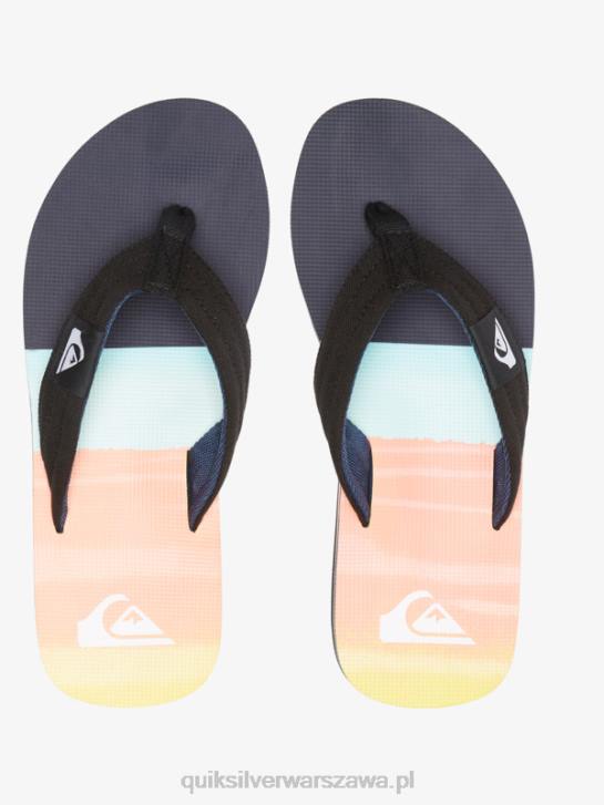mężczyźni Quiksilver wygodne sandały molokai 4DBV1832 czarno-niebieski