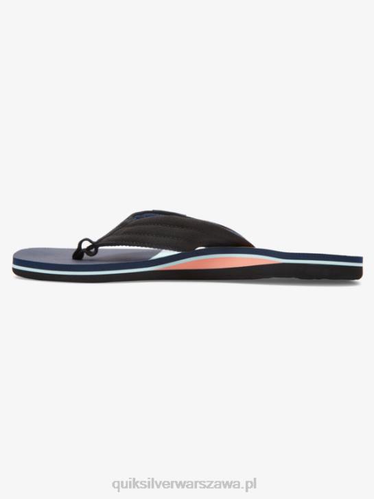 mężczyźni Quiksilver wygodne sandały molokai 4DBV1832 czarno-niebieski