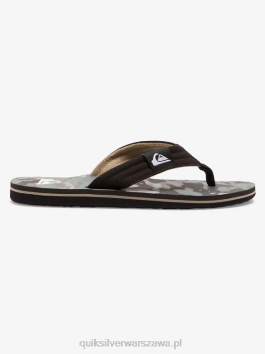 mężczyźni Quiksilver wygodne sandały molokai 4DBV491 czarny zielony