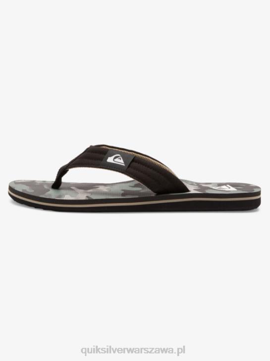 mężczyźni Quiksilver wygodne sandały molokai 4DBV491 czarny zielony