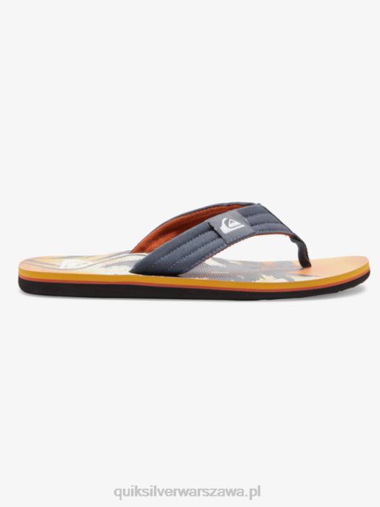 mężczyźni Quiksilver wygodne sandały molokai 4DBV493 szary 1