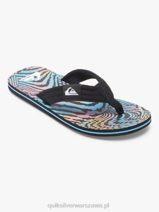 mężczyźni Quiksilver wygodne sandały molokai 4DBV495 czarny/różowy/niebieski