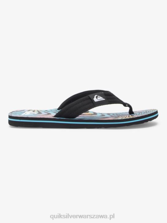 mężczyźni Quiksilver wygodne sandały molokai 4DBV495 czarny/różowy/niebieski