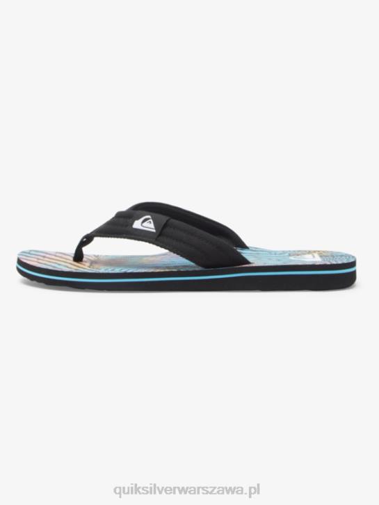 mężczyźni Quiksilver wygodne sandały molokai 4DBV495 czarny/różowy/niebieski