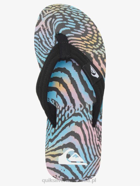 mężczyźni Quiksilver wygodne sandały molokai 4DBV495 czarny/różowy/niebieski