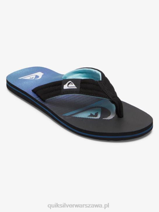 mężczyźni Quiksilver wygodne sandały molokai 4DBV496 czarny/zielony/niebieski