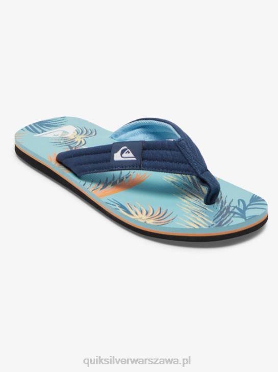 mężczyźni Quiksilver wygodne sandały molokai 4DBV498 niebieski/czarny/żółty