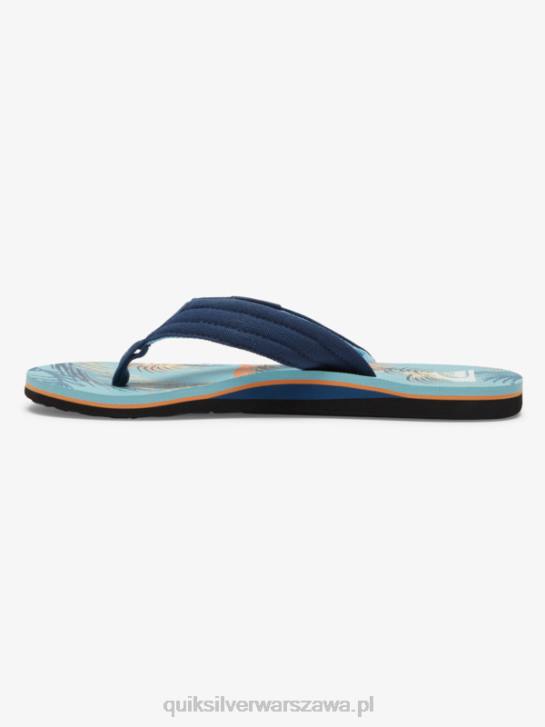 mężczyźni Quiksilver wygodne sandały molokai 4DBV498 niebieski/czarny/żółty