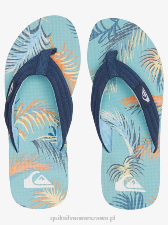 mężczyźni Quiksilver wygodne sandały molokai 4DBV498 niebieski/czarny/żółty