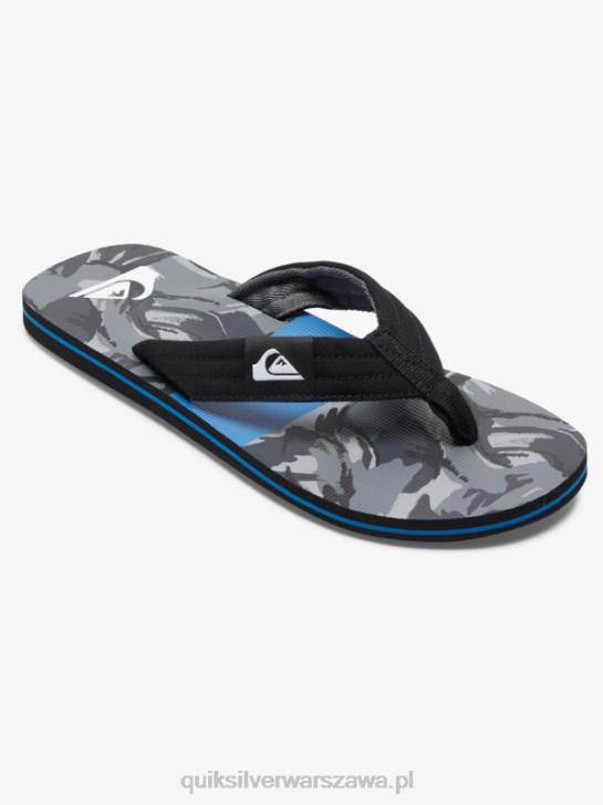 mężczyźni Quiksilver wygodne sandały molokai 4DBV500 czarny szary