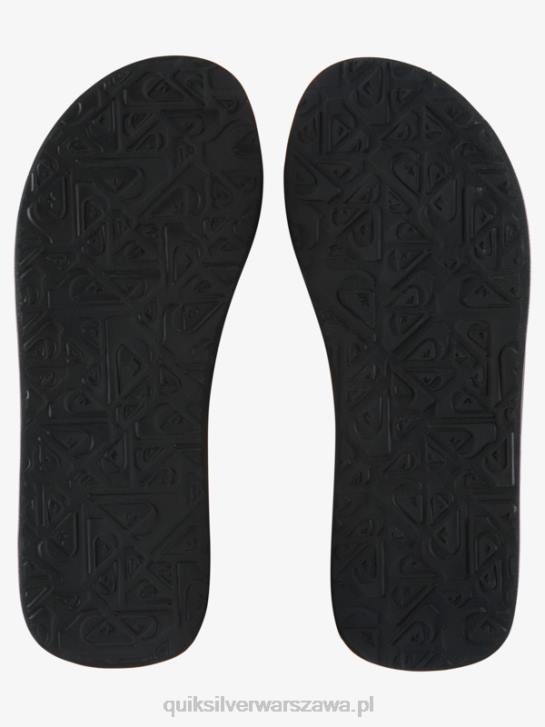 mężczyźni Quiksilver wygodne sandały molokai 4DBV502 czarny/pomarańczowy/szary