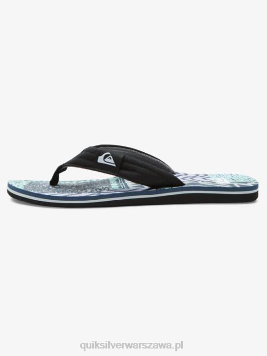 mężczyźni Quiksilver wygodne sandały molokai 4DBV504 niebiesko szary