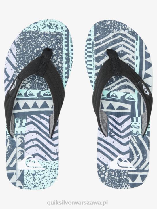 mężczyźni Quiksilver wygodne sandały molokai 4DBV504 niebiesko szary