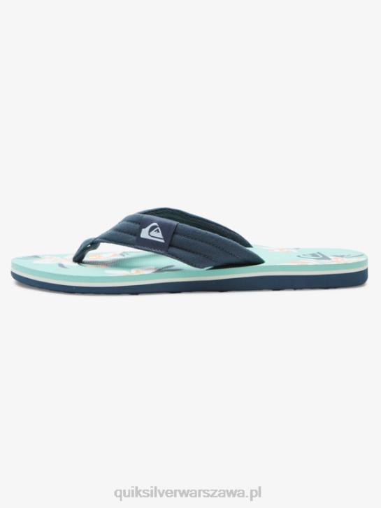 mężczyźni Quiksilver wygodne sandały molokai 4DBV505 niebieski zielony