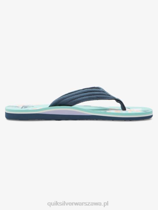 mężczyźni Quiksilver wygodne sandały molokai 4DBV505 niebieski zielony